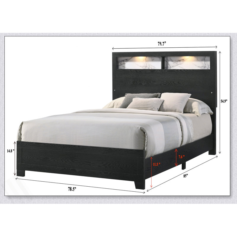 Tête de lit à panneau 1Pc, Très grand lit