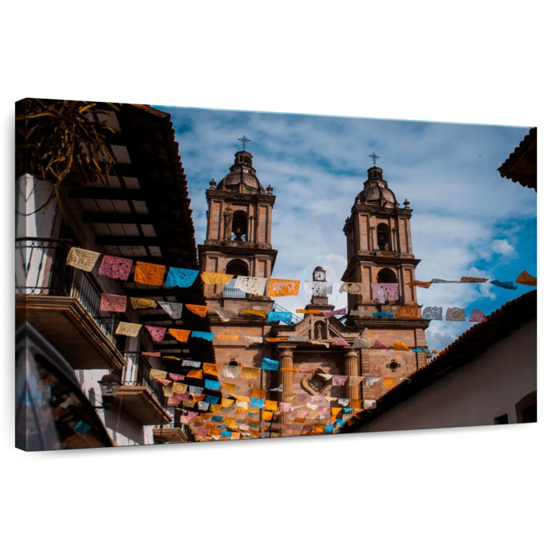 Adella Church In Valle De Bravo, 34" H x 51" W