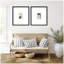 "Abstract Shapes 01 & 02", ensemble de 2 reproductions d'art encadrées par Gabrielly Guedes