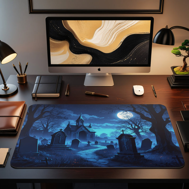 Polyester Desk Pad, 14.4x12.1