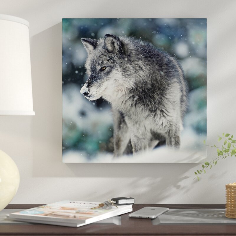 Wolf Wall Art: Winter Watch Framed Print