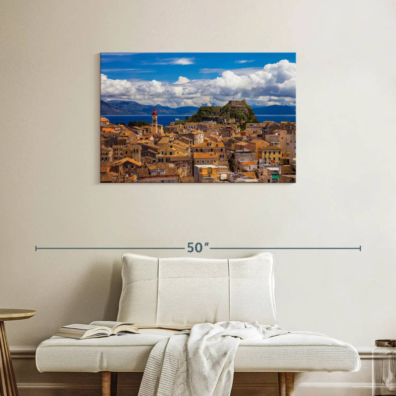 Kavia Corfu Cityscape, 24" H x 36" W