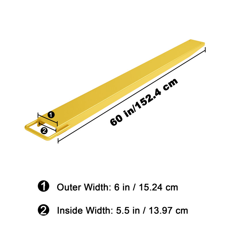 Quincaillerie Gaomon, Jaune, L 6 po x L 60 po