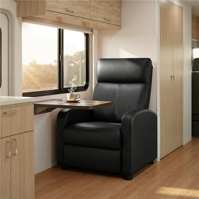 Mcghee 24.5" Wide Recliner Chair, Compact Reclining Chair with Comfortable Seating for Living Room, Bedroom and Home Relaxation Use