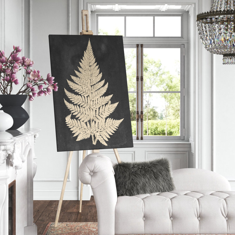 Linen Fern I Canvas Painting Print, 20" H x 16" W x 1" D