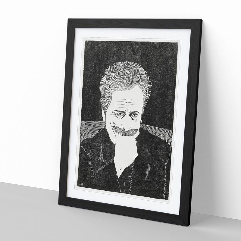 Self-Portrait Vol.1 by Samuel De Mesquita - Picture Frame Graphic Art, 36cm H x 27cm W x 2cm D, Black Framed