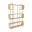 Bibliothèque géométrique en acier inoxydable H 71 "x l 47" Trumbull-608196249