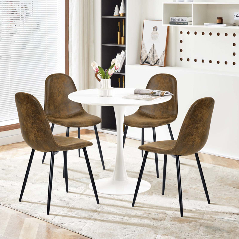 Joniqua 4 - Person Pedestal Dining Set