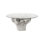 Root Small Silver Dining Table Base, With Glass