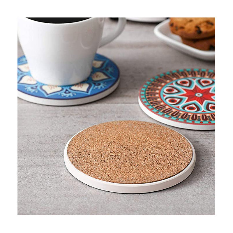 8 ensembles de sous-verres absorbants