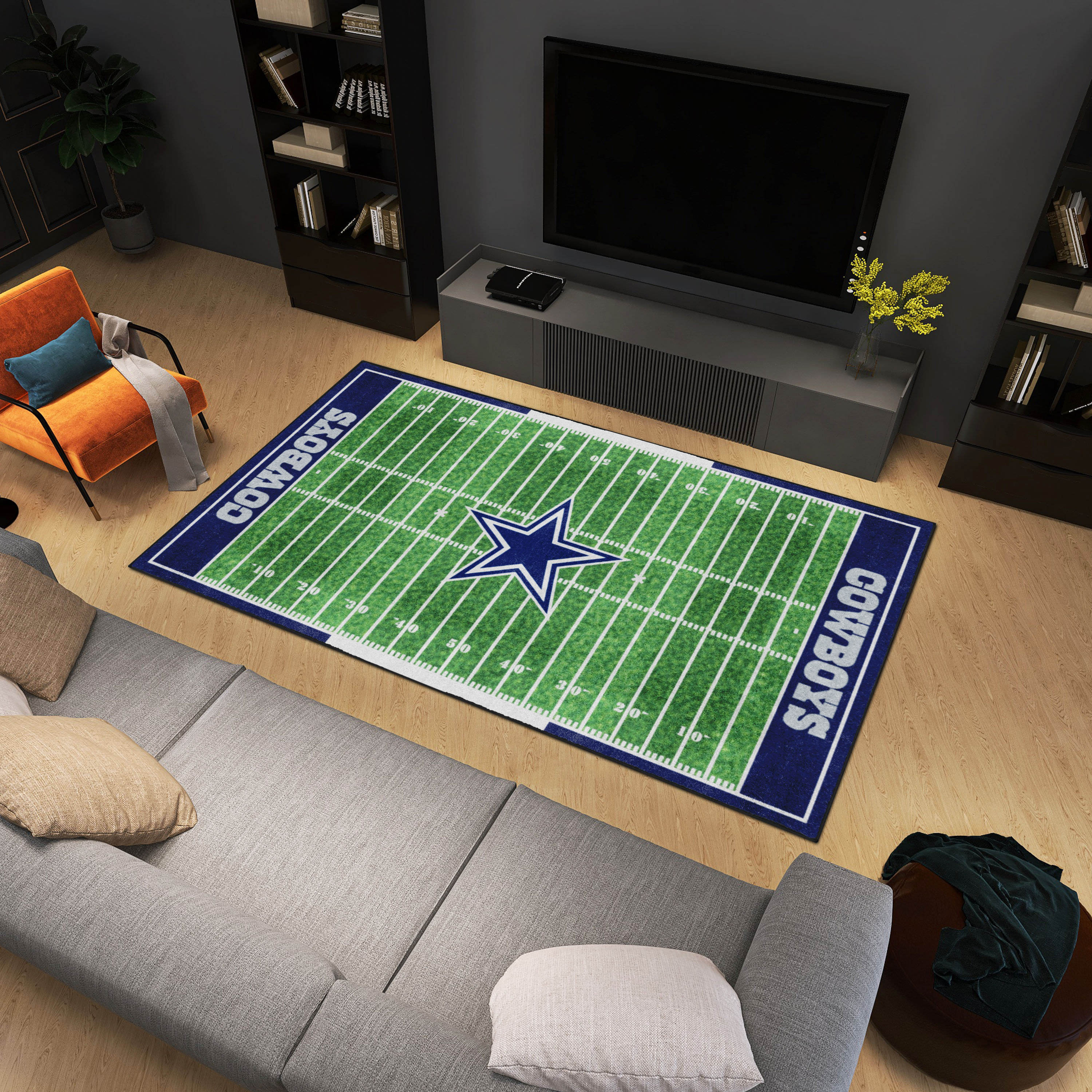 Fanmats® Dallas Cowboys Football Field Rug