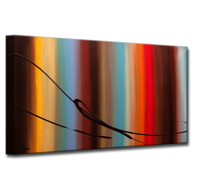 « passages-of-time », impression sur toile tendue, H 30 po x l 60 po x P 1,5 po