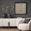 «Elegant Beige and White Floral», reproduction d'art sur papier encadrée-1303502143-1303502140