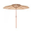 Parasol de patio en chaume à 2 niveaux 9 pieds Tiki