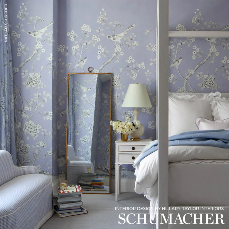 Schumacher x Mary McDonald Chinois Palais Panel, Lavender