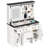 Vanity Desk with Sliding Mirror,Makeup Table Chair Set with 3 LED Light Modes, 3 Drawers, 2 Barns