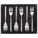 Stellar Rochester Set of 6 Stainless Steel Pastry Forks