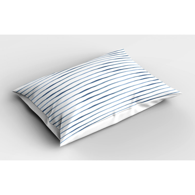 Narwhal Polyester Striped Sham Set, Queen