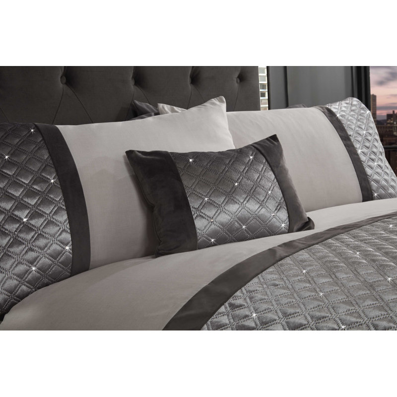 Polonskaya Silver Rectangular Boudoir / Breakfast Cushion