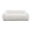 Adell Polar Bear 1-Piece Faux Fur Upholstered Sofa-129893743