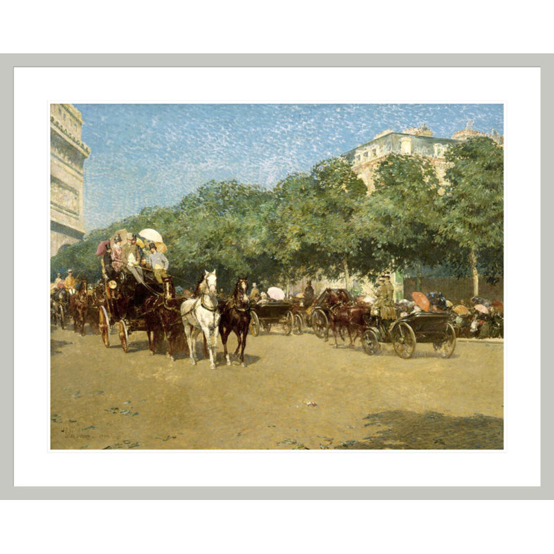 «Le Jour du Grand Prix» par Childe Hassam, impression giclée sur cadre, 33,42 po H x 41,5 po L