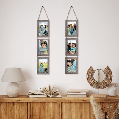 Grey Picture Frame - Set of 6