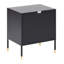 OSSETT 45cm W Steel Bedside Table