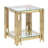 Stylish Glass Top Square End Table, Perfect for Any Room in Your Home