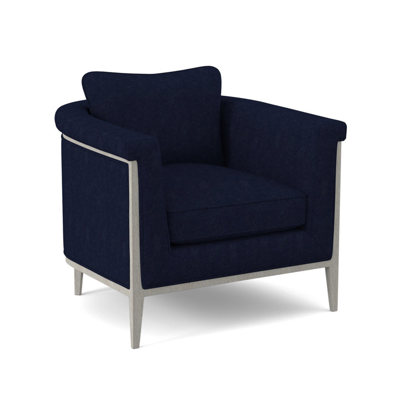 Fauteuil demi-tonneau Chalice, Uniforme Margaret, Bisque