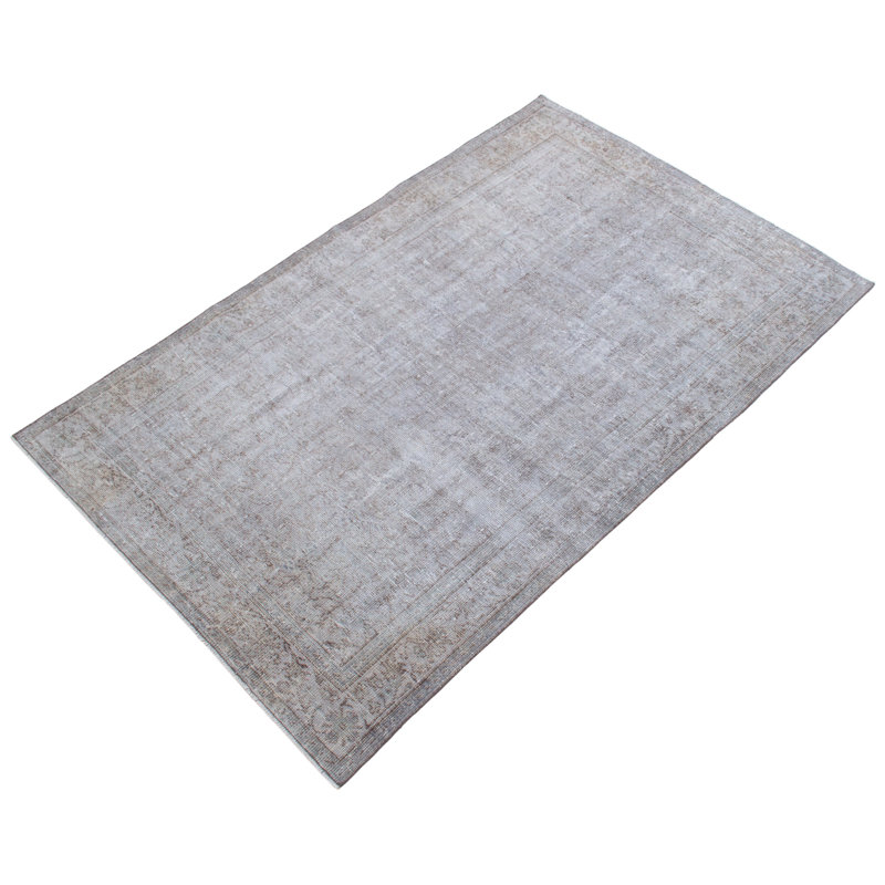 Tapis gris clair à transition de couleur 5 pi 7 po x 8 pi 8 po
