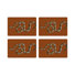 Serpent Burnt Orange Rectangle Tabletop Set