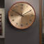 Horloges murales rondes en noyer-1566233459