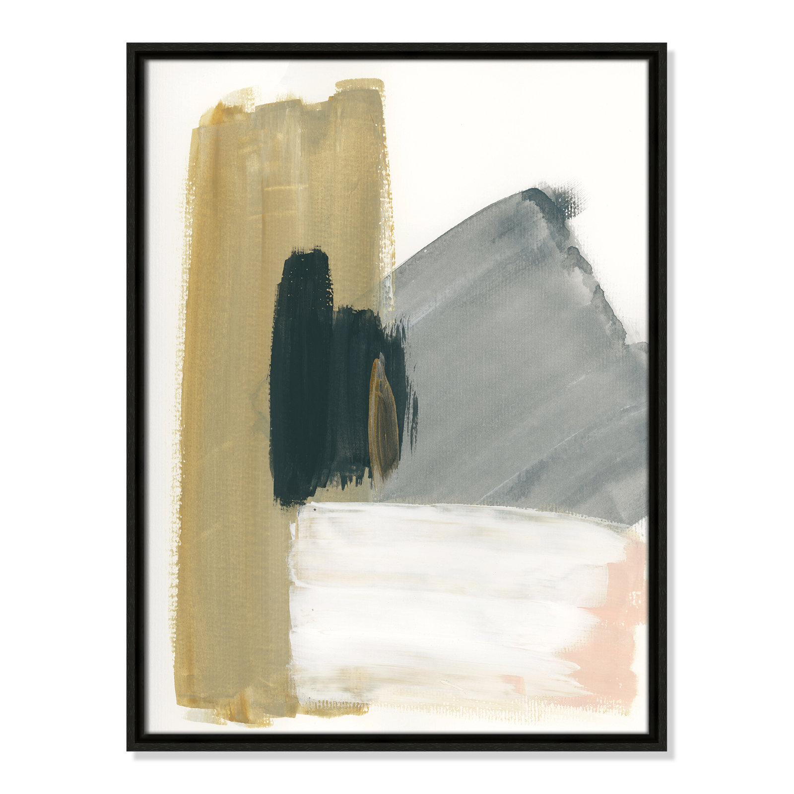 Herma "Marble Block Symmetry II" Print, Espresso Framed, 25.5" H x 19.5" W x 2" D