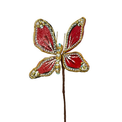 Jeweled Butterly Stem -large