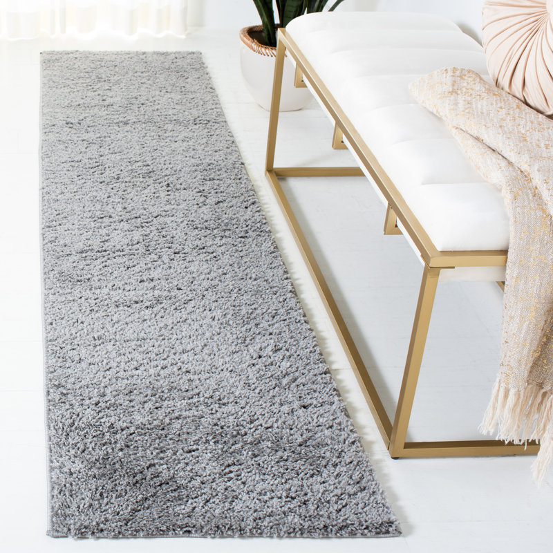 August Shag 500 Performance Solid Color Rug, Rectangle 3' x 5'