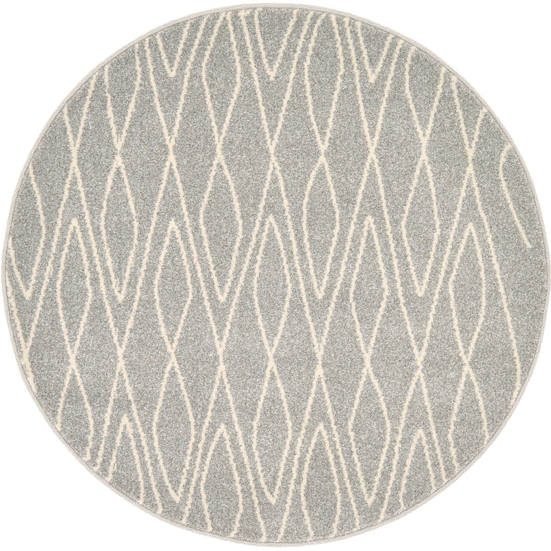 Cumby Geometric Indoor Rug, Round 3'3"