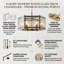 Lustre cylindrique en bronze foncé à 6 lumières à intensité variable de 20 po avec verre transparent Kanode pour salle à manger ou salon-1109756392