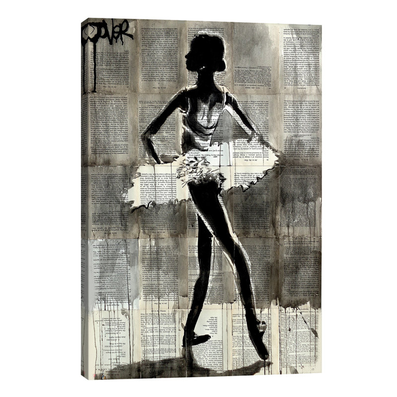 Anastasia by Loui Jover - Wrapped Canvas Painting, 66.04 cm H x 45.72 cm W x 3.175 cm D