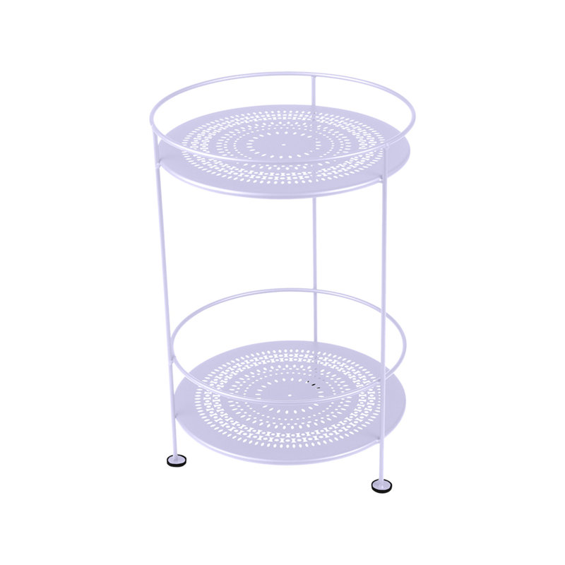 Guinguette Round Outdoor Side Table , 16'' in. W 16'' in. D, Marshmallow