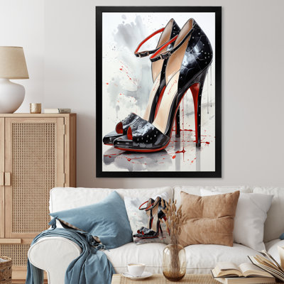 «Raevon Black and Red High Heels Symphony II», reproduction sur toile