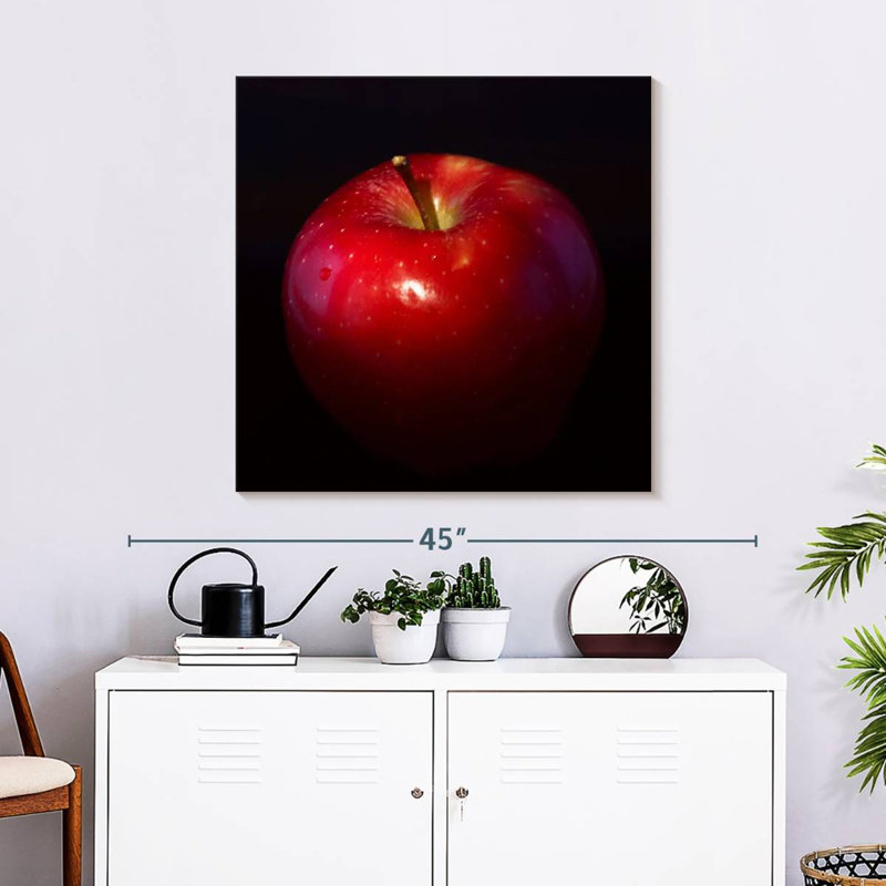 Yarlin Shiny Red Apple, 30" H x 30" W