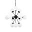 Lustre linéaire moderne Spoutnik 11 lumières Adeola-99981614