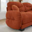 Canapé modulaire confortable à 2 places en tissu de chenille plissé avec mousse ergonomique haute densité, canapé modulaire avec 2 repose-pieds et accoudoirs ronds-600969608