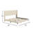 Upholstered Platform Bed with Wingback Headboard, Mattress Foundation with Slatted Supports-210624985-210624551