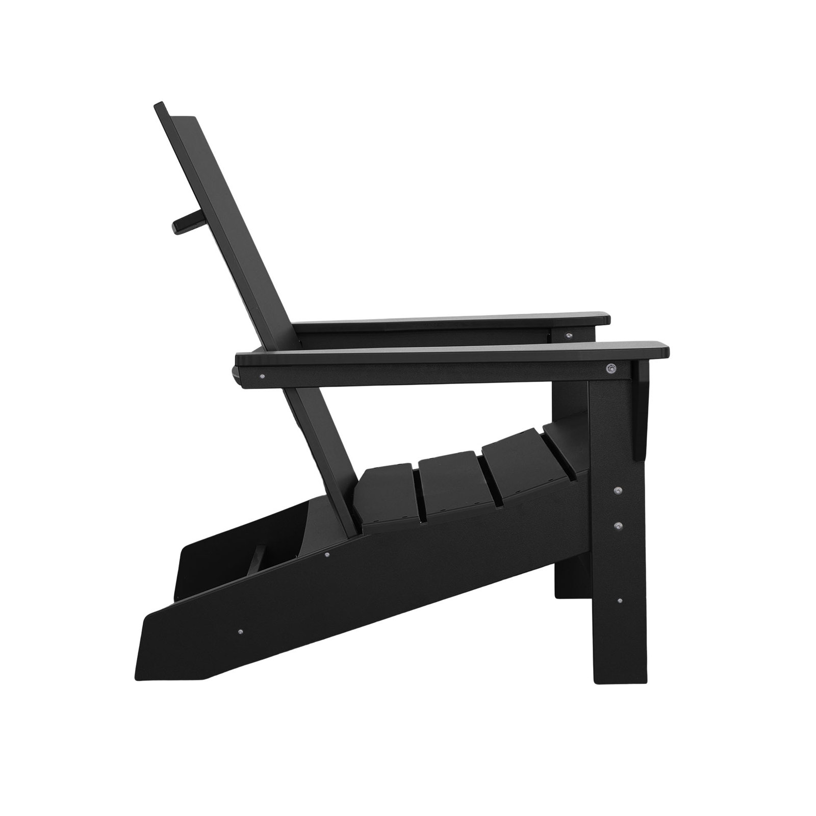 Catina Outdoor Adirondack Chair, Black