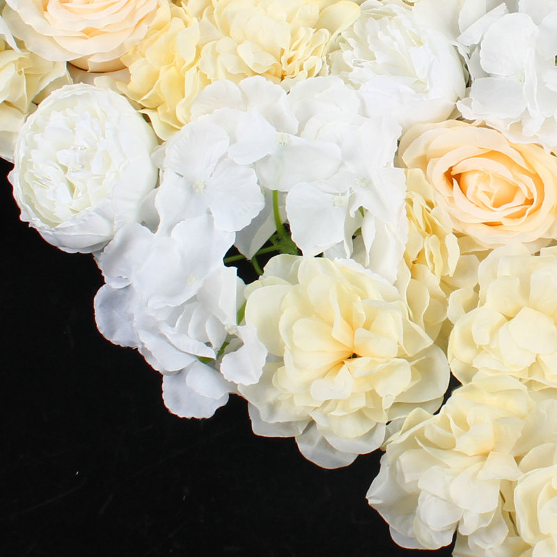 12 panneaux muraux de fleurs artificielles en soie pour mariage