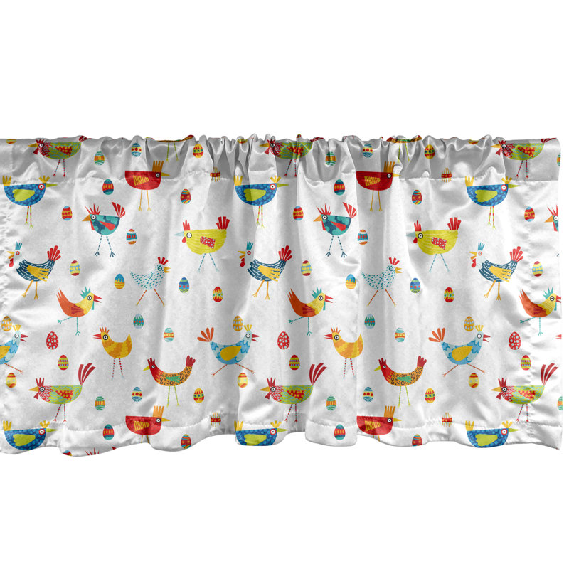 Multicolore cantonnière à légumes et poivrons Ambesonne