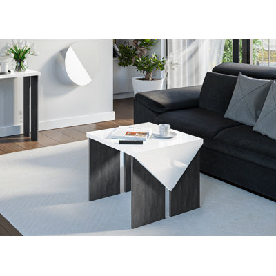 Trip Solid Coffee Table with Storage