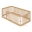 Structure de lit en bois avec clôture-847773159