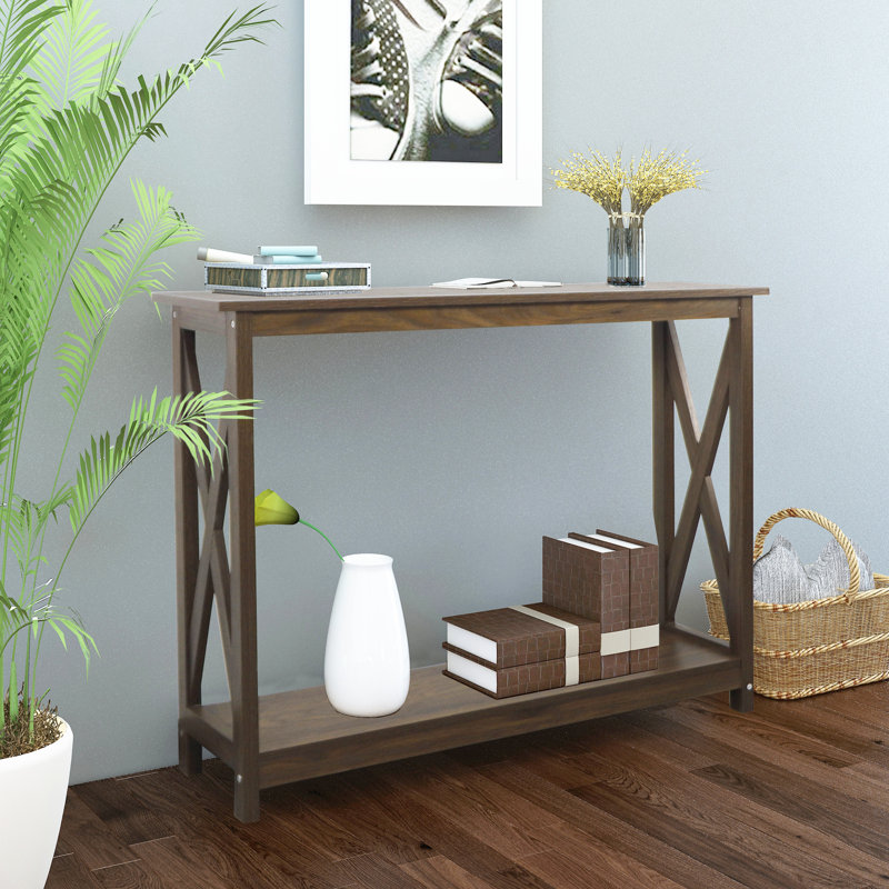 Applecroft 39'' Console Table, Dark Walnut
